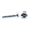 Prime-Line Machine Screw, Pan, Phil/Sltd Comb Drive 1/4in-20 X 1in Zinc Plated Steel 100PK 9009516 - alternate 2